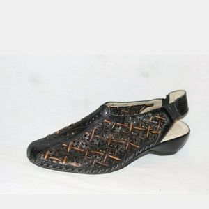 Pikolinos Romana Black/Tan Stripes.Gorgeous Comfy.